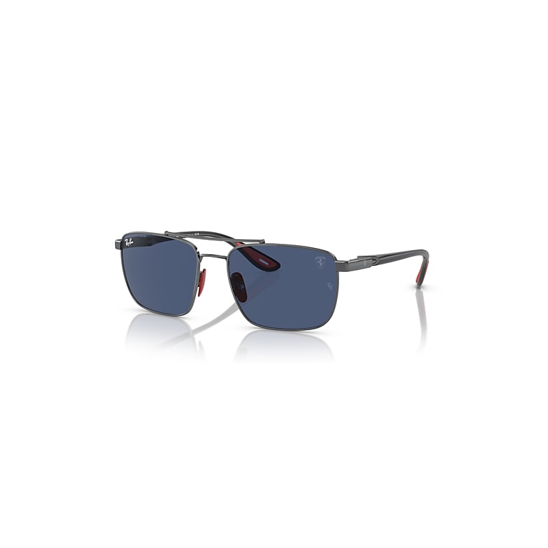 Ray-Ban Rb3715m Scuderia Ferrari Collection Sonnenbrillen Grau Fassung Blau Glas 58-18 von Ray-Ban