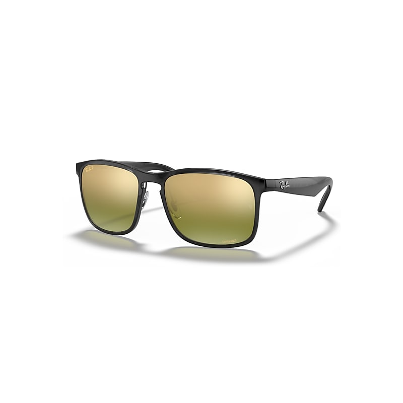 Ray-Ban Rb4264 Chromance Sonnenbrillen Grau Fassung Grün Glas Polarisiert 58-18 von Ray-Ban