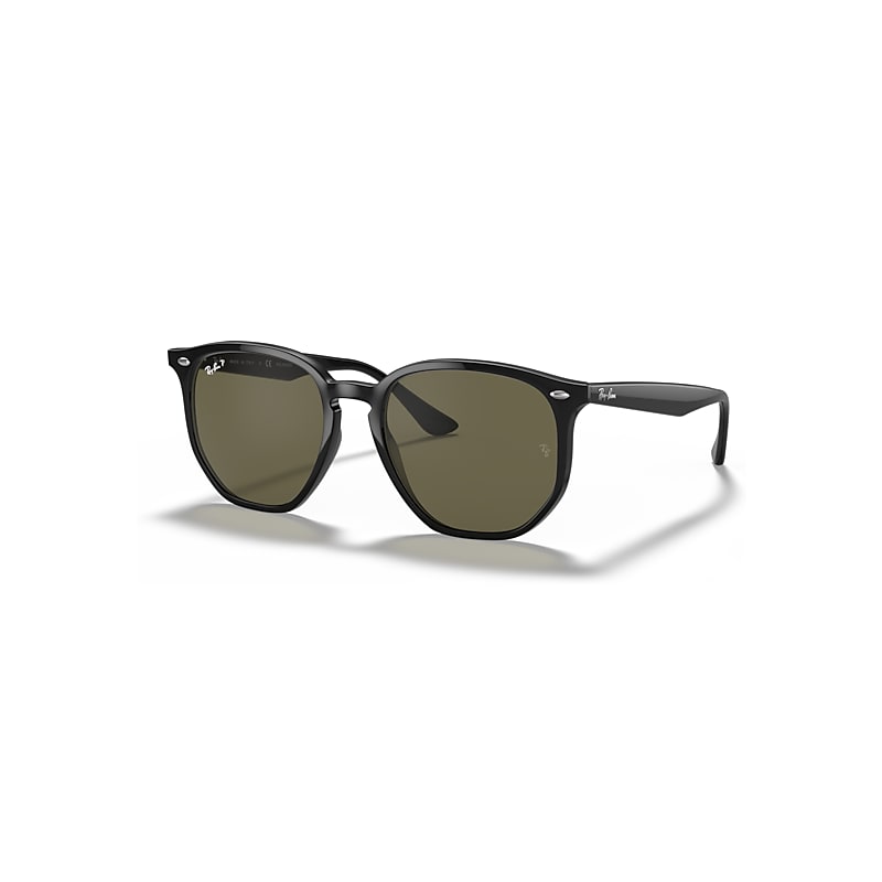 Ray-Ban Rb4306 Sonnenbrillen Schwarz Fassung Grün Glas Polarisiert 54-19 von Ray-Ban