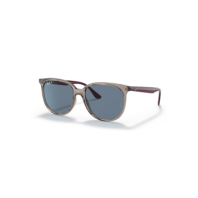 Ray-Ban Rb4378 Sonnenbrillen Bordeaux Fassung Blau Glas Polarisiert 54-16 von Ray-Ban