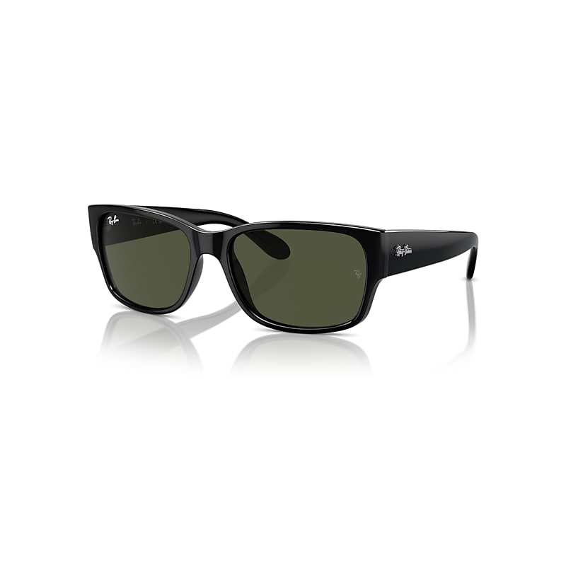 Ray-Ban Rb4388 Sonnenbrillen Schwarz Fassung Grün Glas 58-18 von Ray-Ban