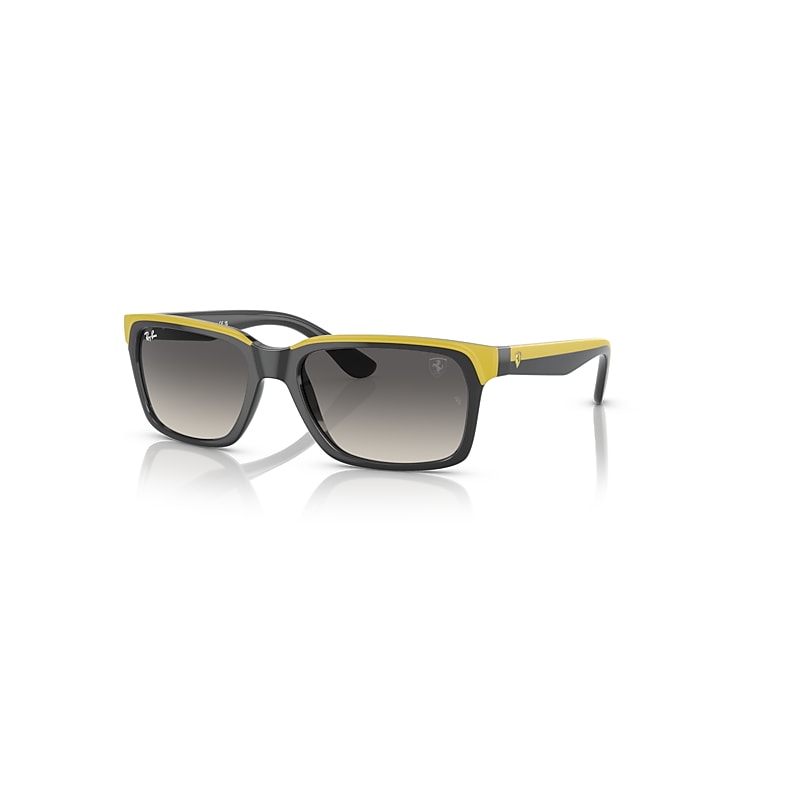 Ray-Ban Rb4393m Scuderia Ferrari Collection Sonnenbrillen Grau Auf Gelb Fassung Grau Glas 56-18 von Ray-Ban