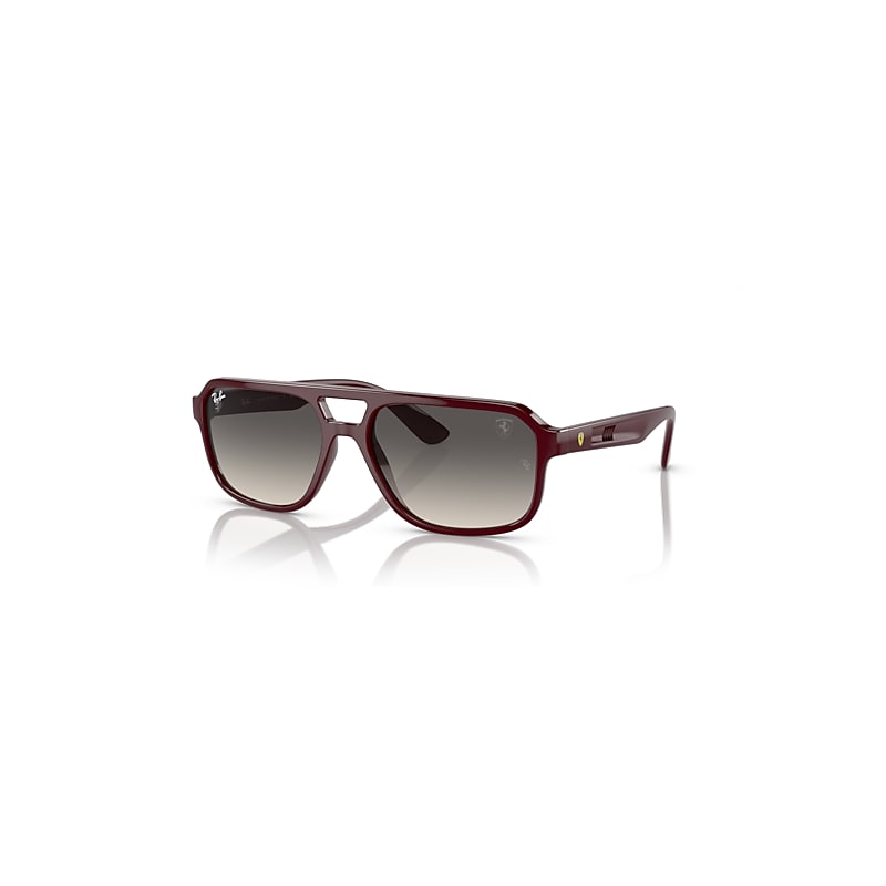 Ray-Ban Rb4414m Scuderia Ferrari Collection Sonnenbrillen Dunkelrot Fassung Grau Glas 58-17 von Ray-Ban