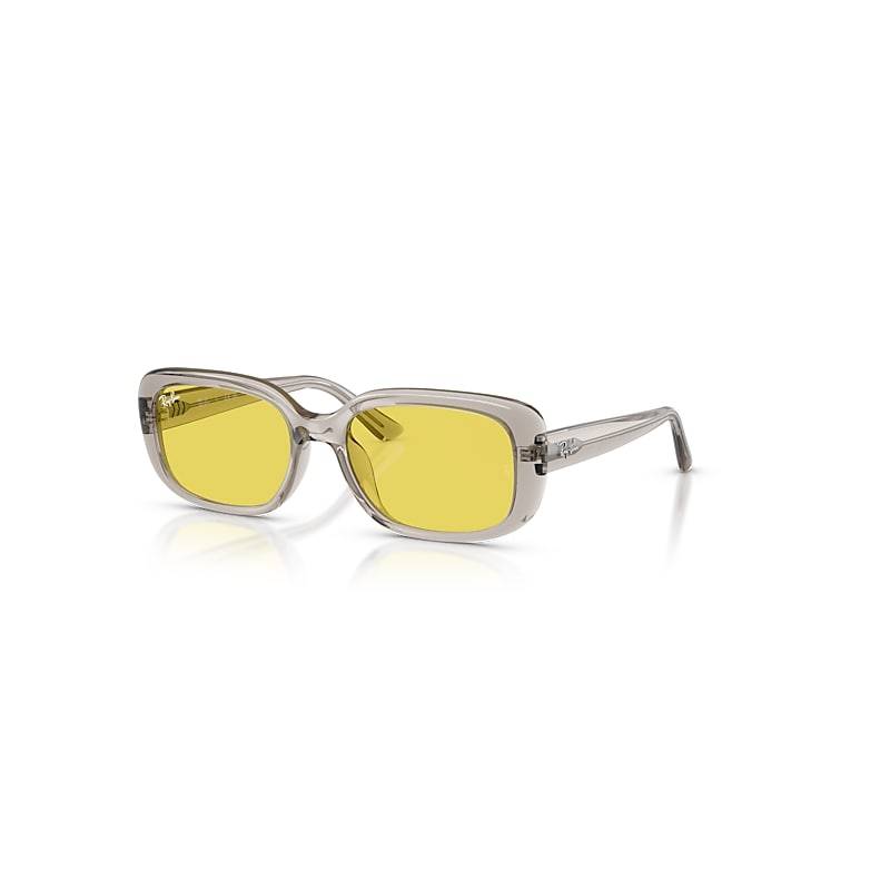 Ray-Ban Rb4421d Bio-based Sonnenbrillen Transparent Light Beige Fassung Gelb Glas 56-18 von Ray-Ban