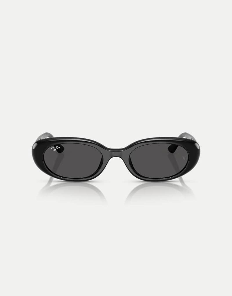 Ray-Ban - Rb4441 - Rechteckige Sonnenbrille in Schwarz mit grauen Gläsern von Ray-Ban