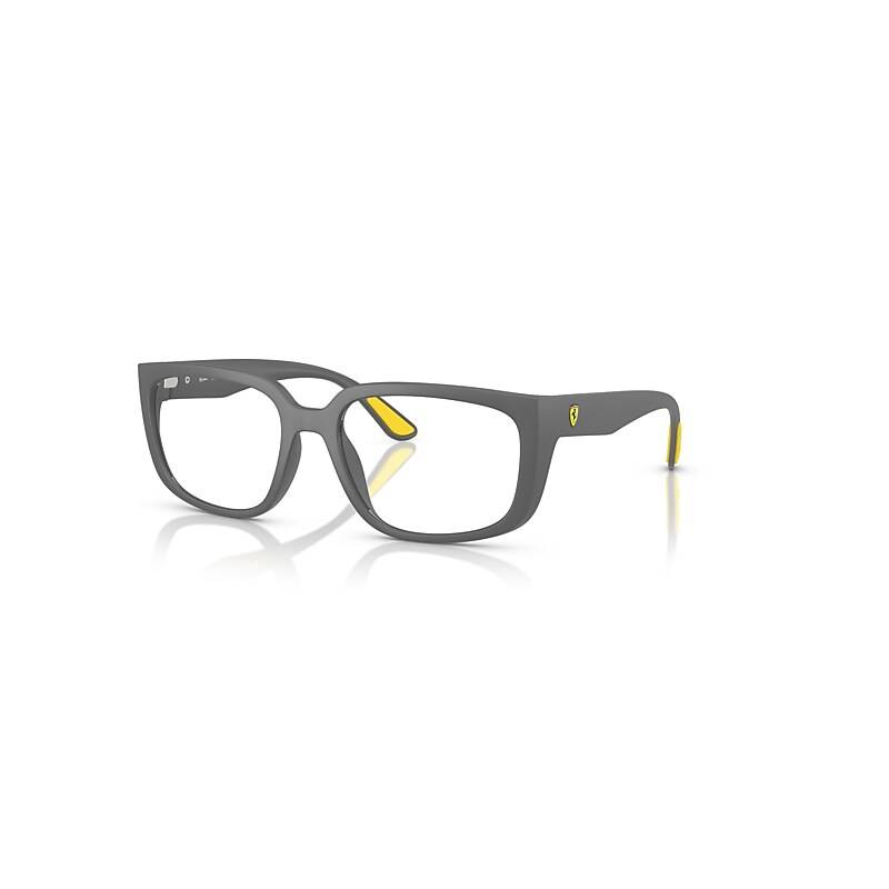 Ray-Ban Rb4443vm Optics Scuderia Ferrari Collection  Matt Grau Fassung Klar Glas Polarisiert 55-19 von Ray-Ban