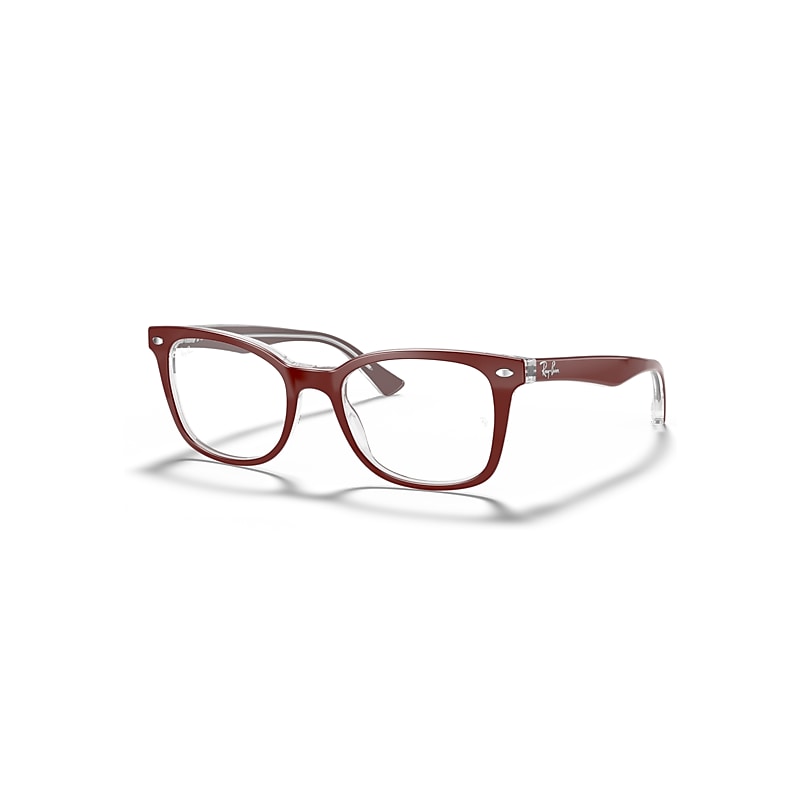 Ray-Ban Rb5285 Optics  Bordeaux Fassung Klar Glas Polarisiert 53-19 von Ray-Ban