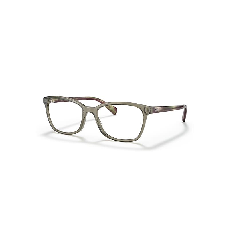 Ray-Ban Rb5362 Optics  Havana Gestreift Fassung Klar Glas Polarisiert 52-17 von Ray-Ban