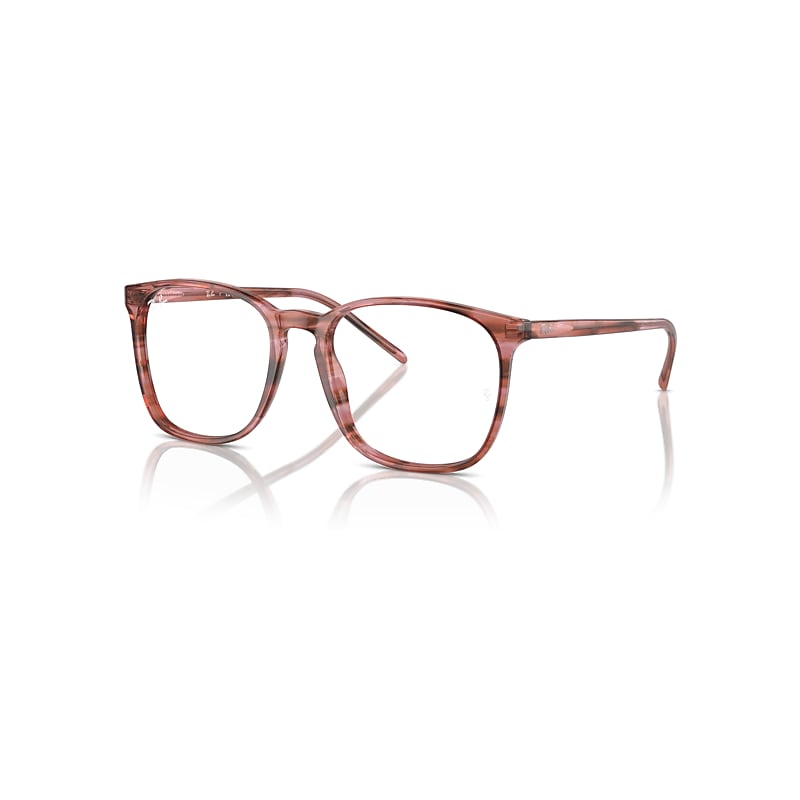 Ray-Ban Rb5387 Optics  Pink Gestreift Fassung Klar Glas Polarisiert 54-18 von Ray-Ban