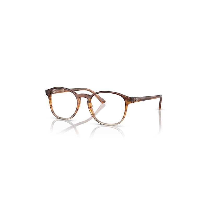 Ray-Ban Rb5417 Optics  Braun Gestreift & Gelb Fassung Klar Glas Polarisiert 50-19 von Ray-Ban