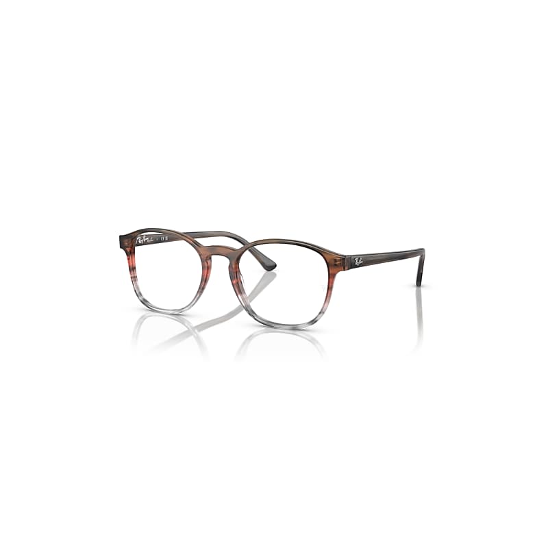 Ray-Ban Rb5417 Optics  Braun Gestreift & Rot Fassung Klar Glas Polarisiert 52-19 von Ray-Ban