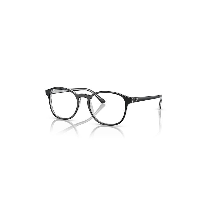 Ray-Ban Rb5417 Optics  Dunkelgrau Auf Grau Transparent Fassung Klar Glas Polarisiert 50-19 von Ray-Ban
