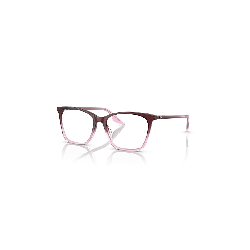 Ray-Ban Rb5422 Optics  Red & Pink Fassung Klar Glas Polarisiert 52-16 von Ray-Ban