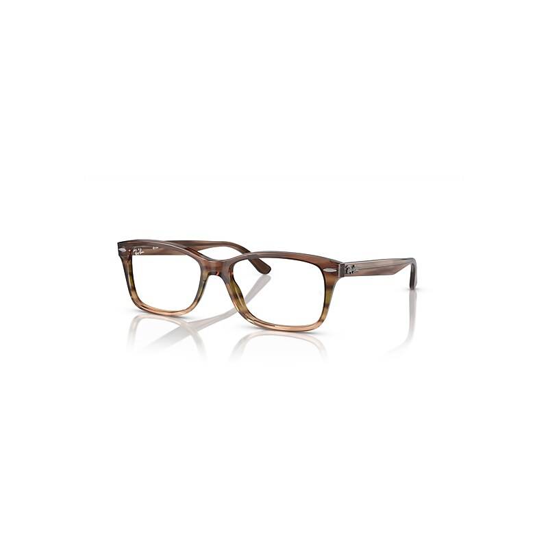 Ray-Ban Rb5428 Optics  Braun Gestreift Fassung Demo Gläser Glas Polarisiert 53-17 von Ray-Ban