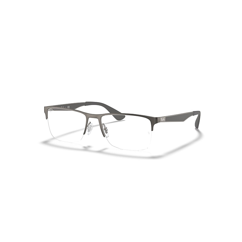 Ray-Ban Rb6335 Optics  Grau Fassung Klar Glas Polarisiert 54-17 von Ray-Ban