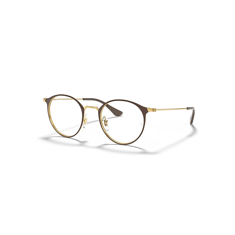 Ray-Ban Rb6378 Optics  Gold Fassung Klar Glas Polarisiert 47-21 von Ray-Ban