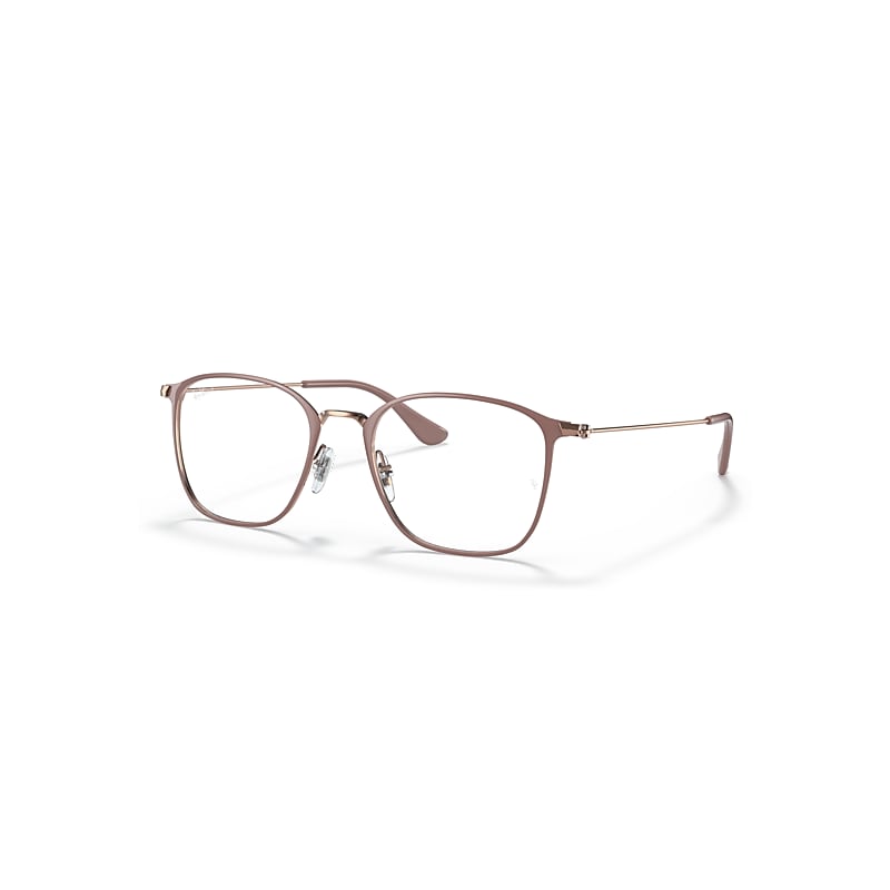 Ray-Ban Rb6466 Optics  Hellbraun Fassung Klar Glas 49-19 von Ray-Ban