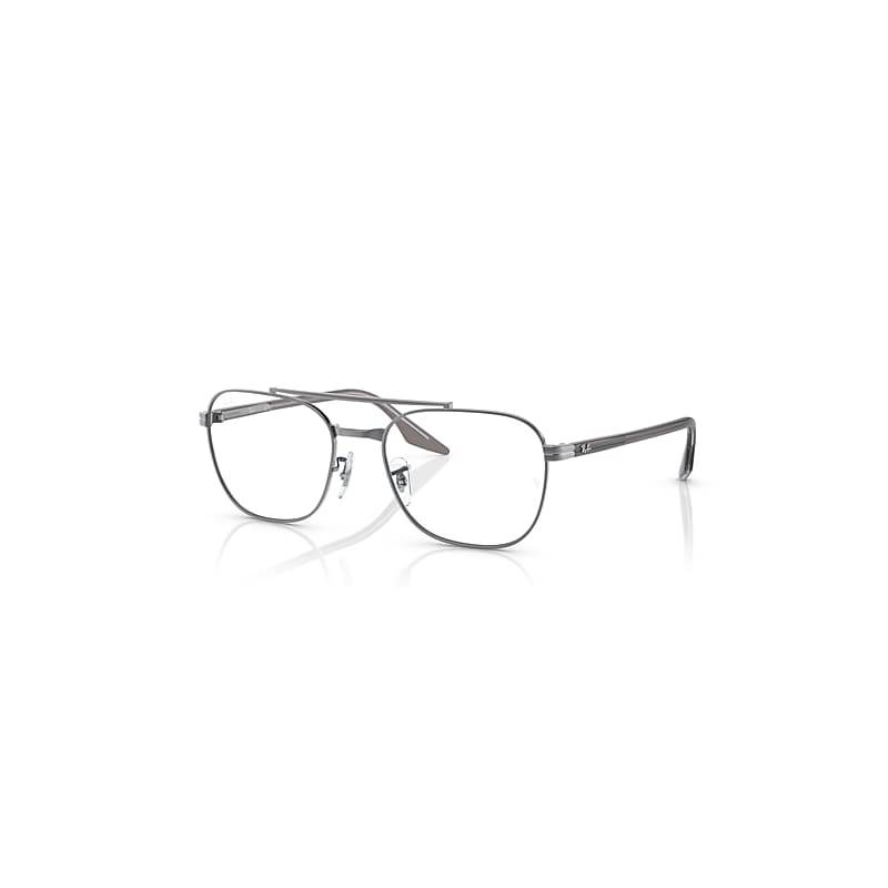 Ray-Ban Rb6485 Optics  Grau Auf Transparent Fassung Klar Glas Polarisiert 53-19 von Ray-Ban