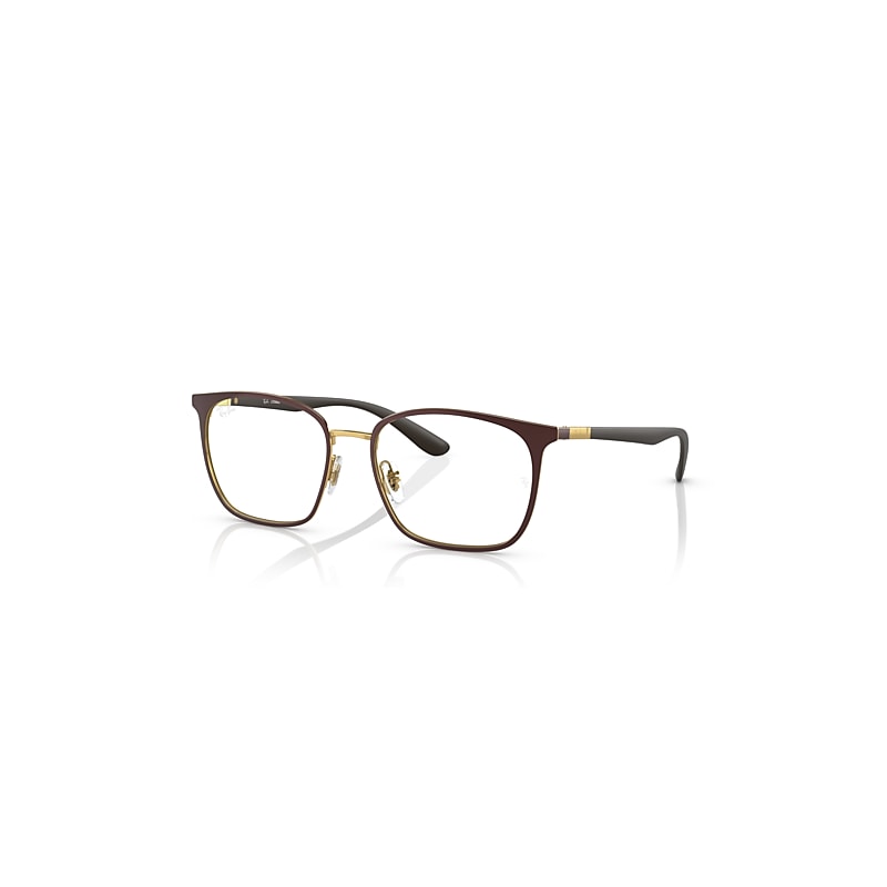 Ray-Ban Rb6486 Optics  Braun Fassung Klar Glas Polarisiert 52-17 von Ray-Ban