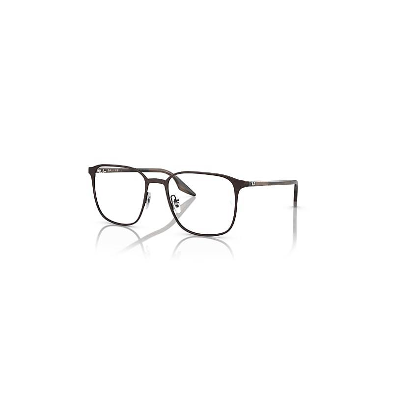 Ray-Ban Rb6512 Optics  Braun Gestreift Fassung Demo Gläser Glas Polarisiert 52-19 von Ray-Ban