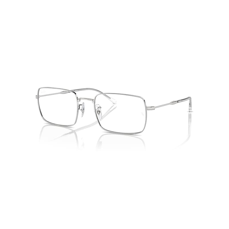 Ray-Ban Rb6520 Optics  Silber Fassung Klar Glas Polarisiert 55-20 von Ray-Ban