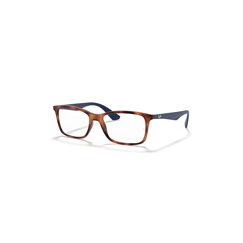 Ray-Ban Rb7047 Optics  Blau Fassung Klar Glas Polarisiert 56-17 von Ray-Ban