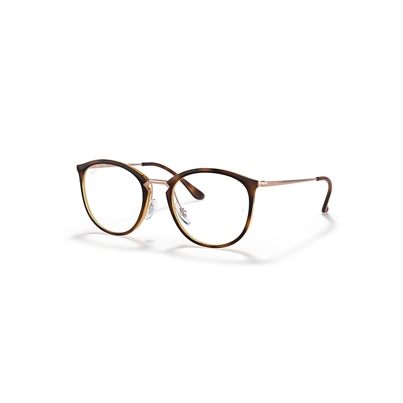 Ray-Ban Rb7140 Optics  Bronze-kupfer Fassung Klar Glas 51-20 von Ray-Ban