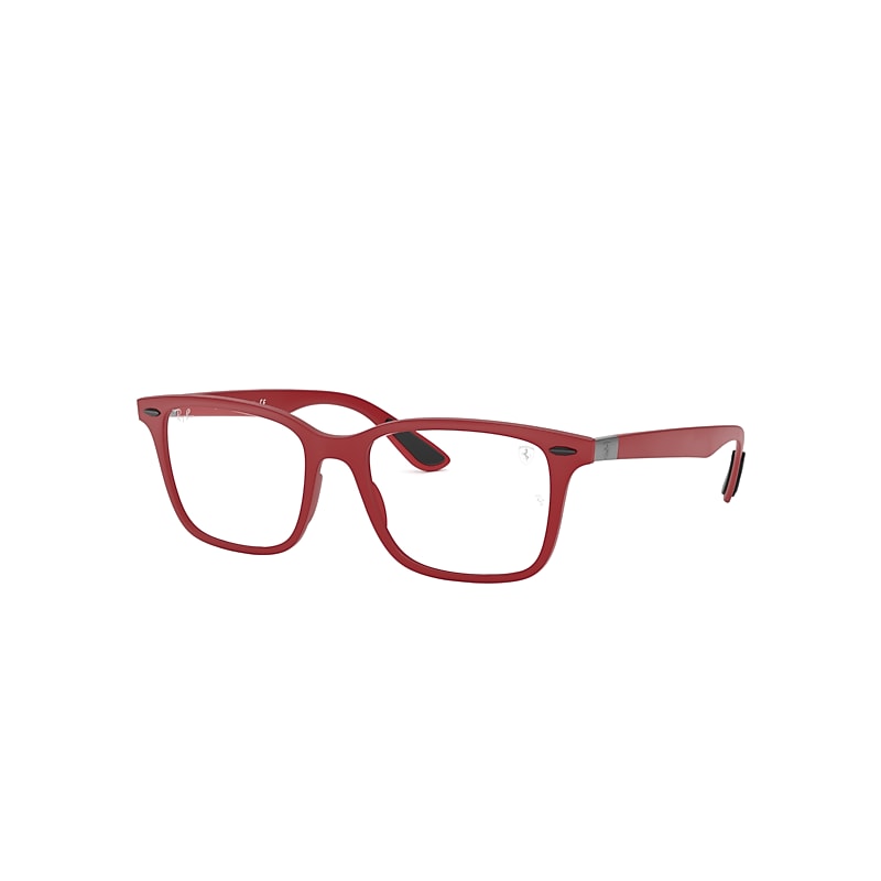 Ray-Ban Rb7144m Scuderia Ferrari Collection  Rot Fassung Klar Glas 53-18 von Ray-Ban