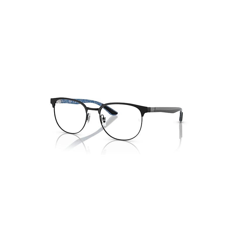 Ray-Ban Rb8422 Optics  Carbon Dunkel Auf Blau Fassung Klar Glas Polarisiert 52-19 von Ray-Ban