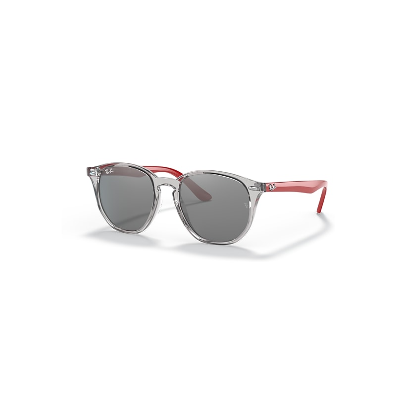 Ray-Ban Rb9070s Kids Sonnenbrillen Grau Transparent Fassung Silber Glas 46-16 von Ray-Ban