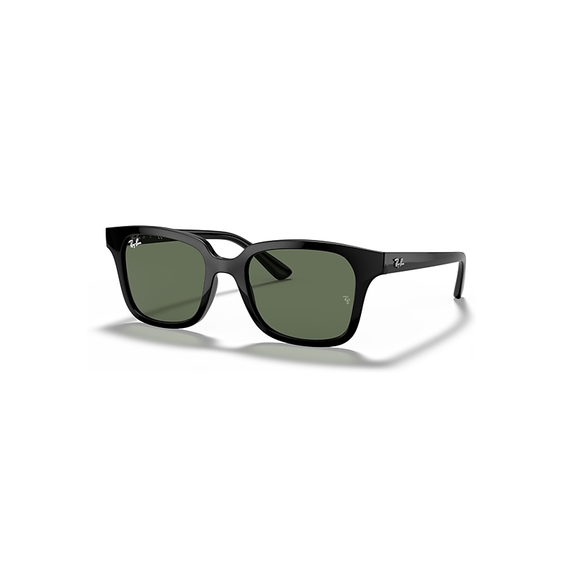 Ray-Ban Rb9071s Kids Sonnenbrillen Schwarz Fassung Grün Glas 48-18 von Ray-Ban