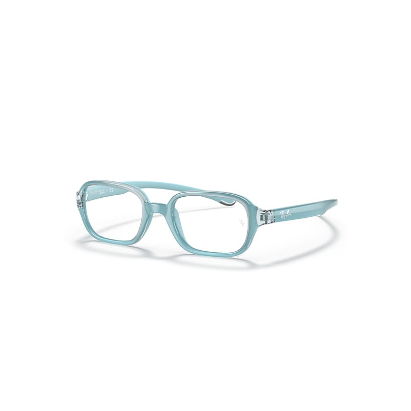 Ray-Ban Rb9074 Optics Kids  Hellblau Fassung Klar Glas Polarisiert 41-16 von Ray-Ban