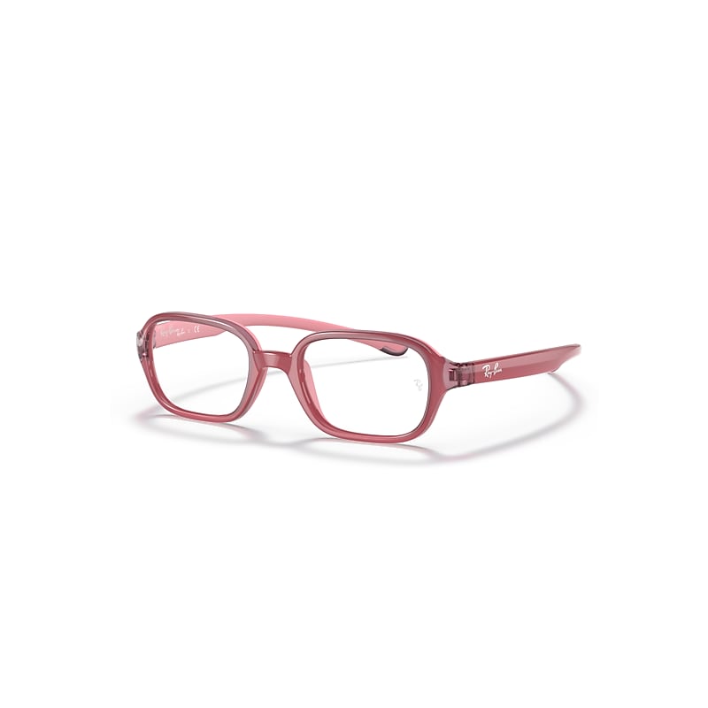 Ray-Ban Rb9074 Optics Kids  Rosa Fassung Klar Glas Polarisiert 37-16 von Ray-Ban