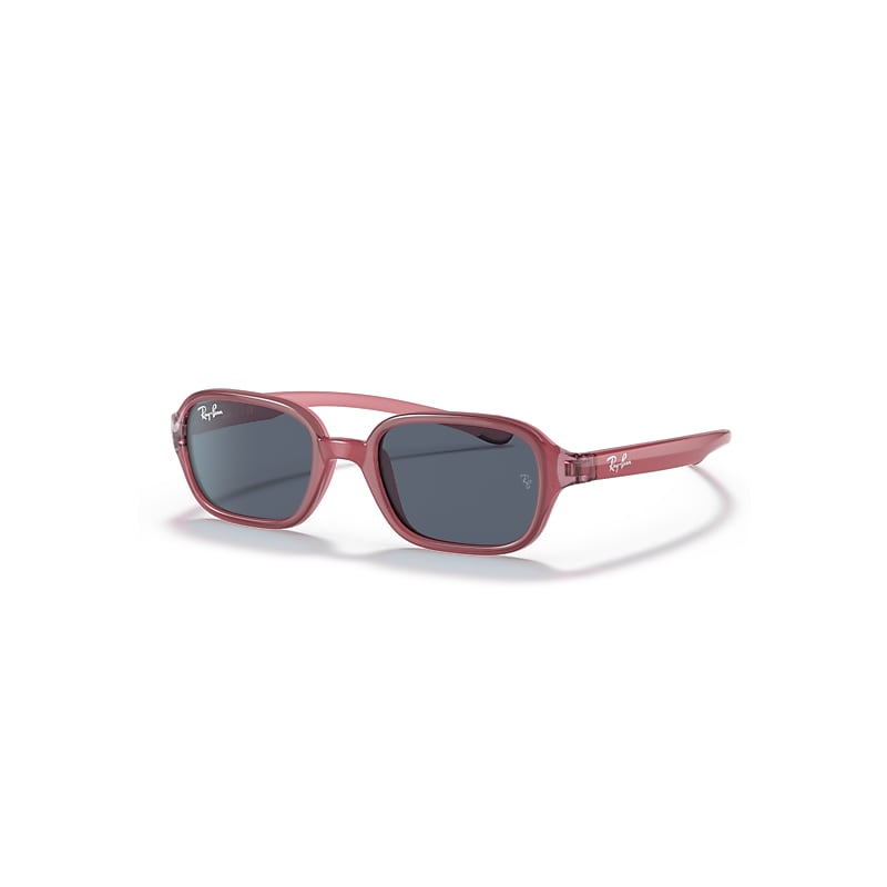 Ray-Ban Rb9074s Kids Sonnenbrillen Fuchsiarot Auf Gummi Rosa Fassung Grau Glas 41-16 von Ray-Ban