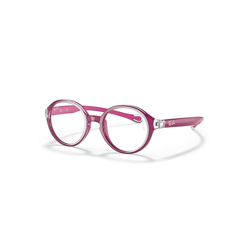 Ray-Ban Rb9075 Optics Kids  Transparent On Fuxia Fassung Klar Glas Polarisiert 35-16 von Ray-Ban