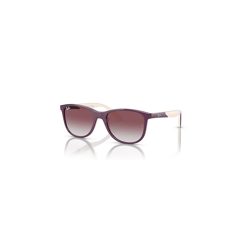 Ray-Ban Rb9077s Kids Bio-based Sonnenbrillen Violett Auf Beige Fassung Violett Glas 49-16 von Ray-Ban