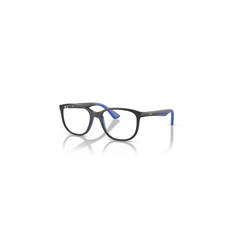 Ray-Ban Rb9078v Optics Kids Bio-based  Grey On Blue Fassung Klar Glas Polarisiert 46-16 von Ray-Ban