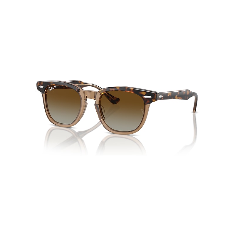 Ray-Ban Rb9098s Kids Sonnenbrillen Havana Auf Transparent Fassung Braun Glas Polarisiert 45-18 von Ray-Ban