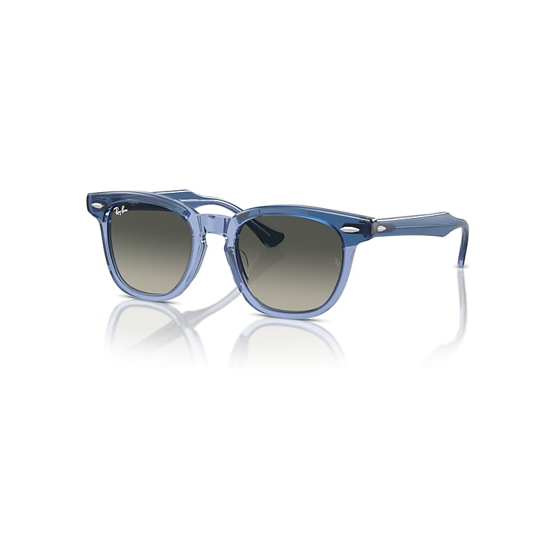 Ray-Ban Rb9098s Kids Sonnenbrillen Oben Violett Auf Violett Transparent Fassung Grau Glas 45-18 von Ray-Ban