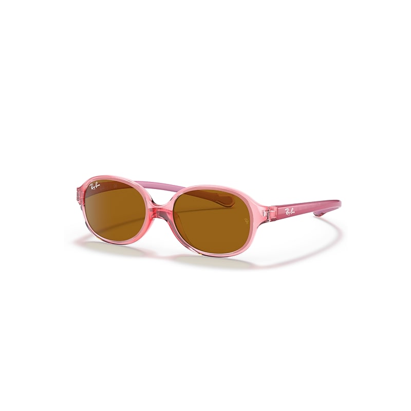 Ray-Ban Rb9187s Kids Sonnenbrillen Rosa Fassung Braun Glas 39-14 von Ray-Ban