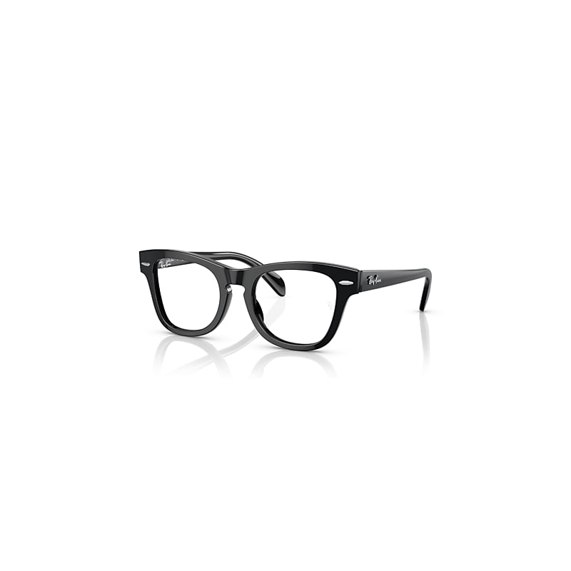 Ray-Ban Rb9707v Optics Kids  Schwarz Fassung Klar Glas Polarisiert 44-18 von Ray-Ban