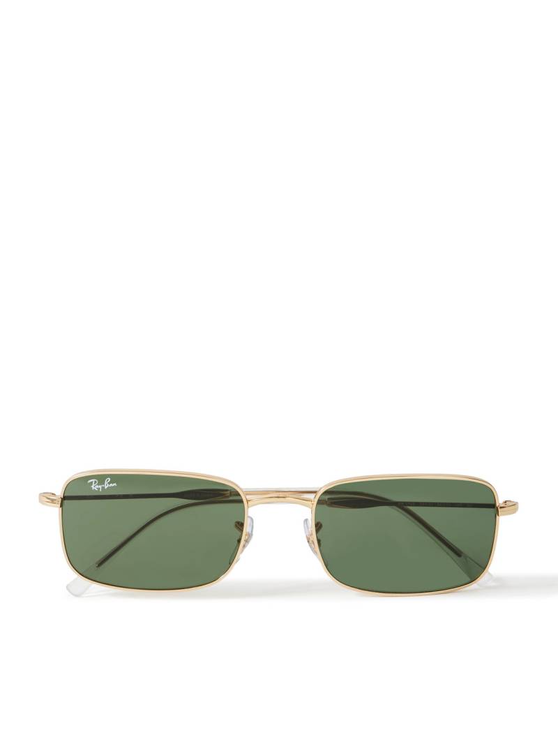 Ray-Ban - Rectangular-Frame Gold-Tone Sunglasses - Men - Gold von Ray-Ban