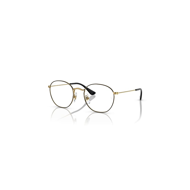 Ray-Ban Rob Optics Kids  Gold Fassung Klar Glas Polarisiert 48-19 von Ray-Ban