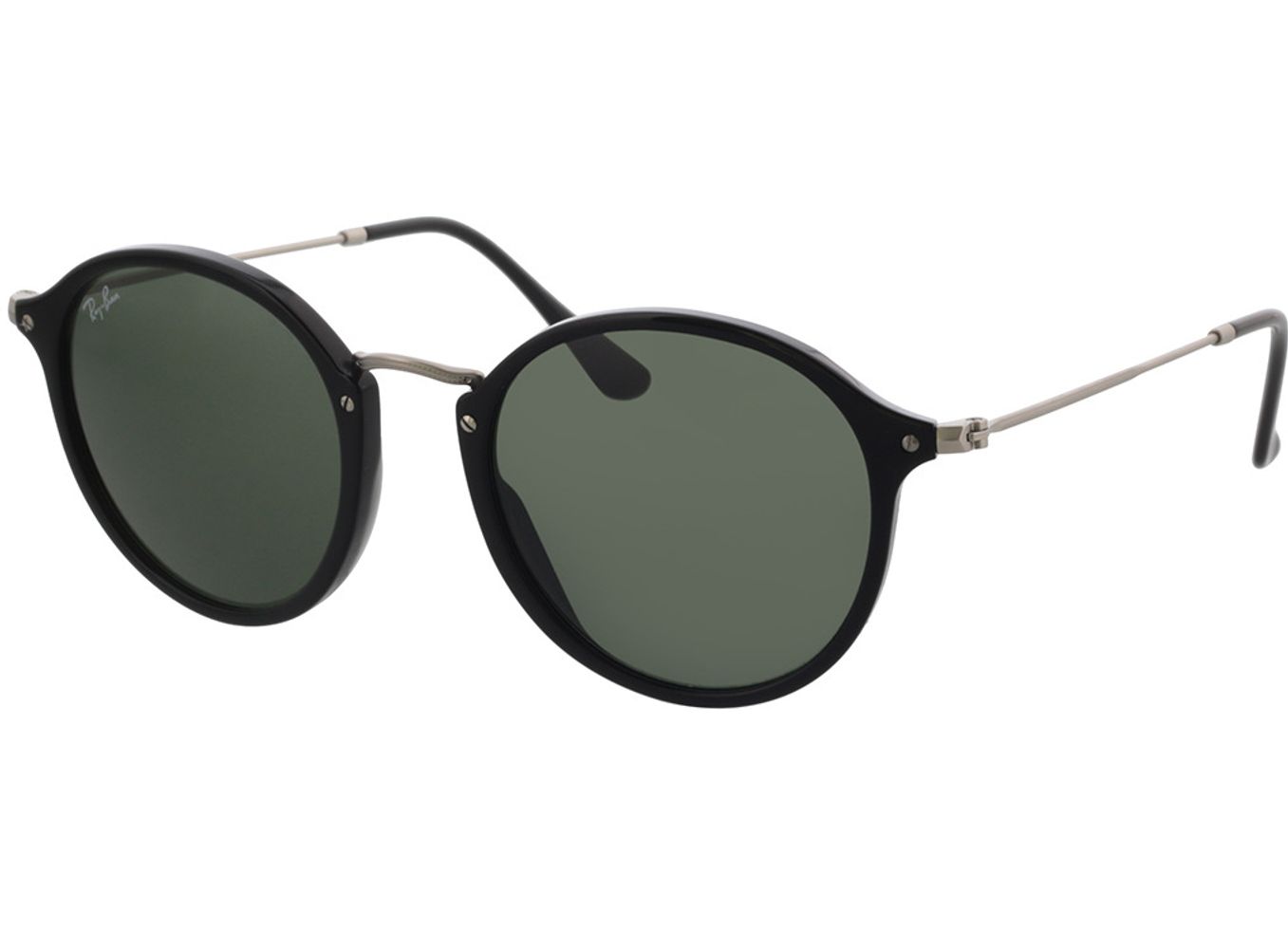 Ray-Ban Round Fleck RB2447 901 49-21 Sonnenbrille ohne Sehstärke, Damen/Herren, Vollrand, Rund von Ray-Ban