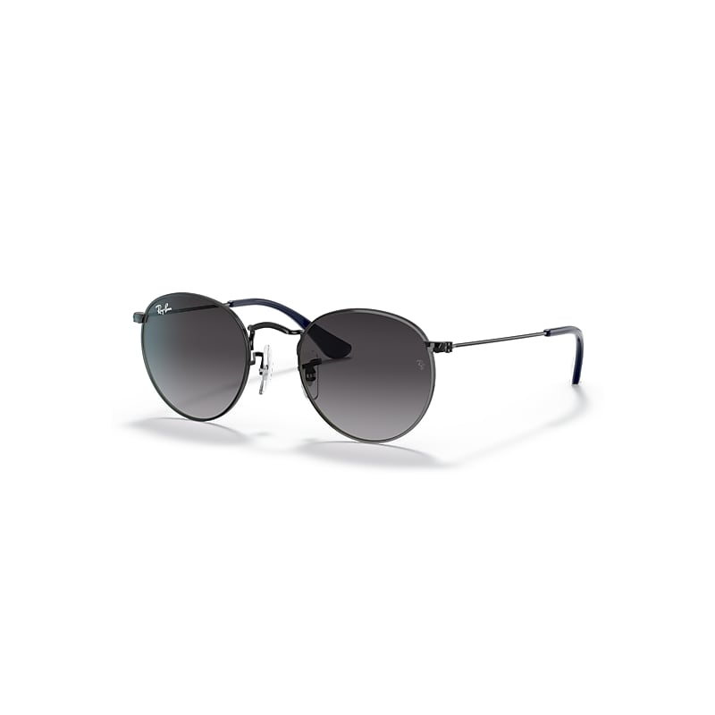 Ray-Ban Round Kids Sonnenbrillen Schwarz Fassung Grau Glas 44-19 von Ray-Ban