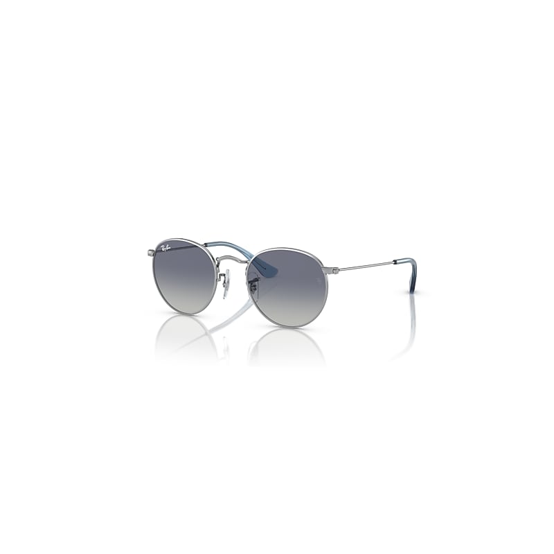 Ray-Ban Round Kids Sonnenbrillen Silber Fassung Grau Glas 44-19 von Ray-Ban