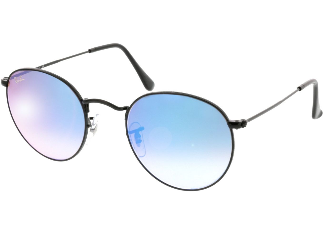 Ray-Ban Round Metal RB3447 002/4O 50-21 Sonnenbrille mit Sehstärke erhältlich, Damen/Herren, Vollrand, Rund von Ray-Ban