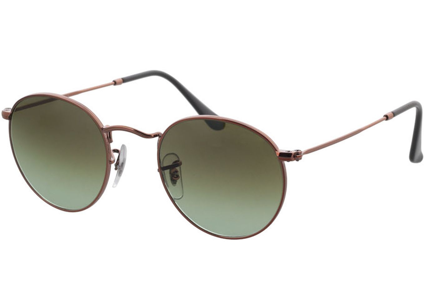 Ray-Ban Round Metal RB3447 9002A6 47-21 Sonnenbrille mit Sehstärke erhältlich, Damen/Herren, Vollrand, Rund von Ray-Ban