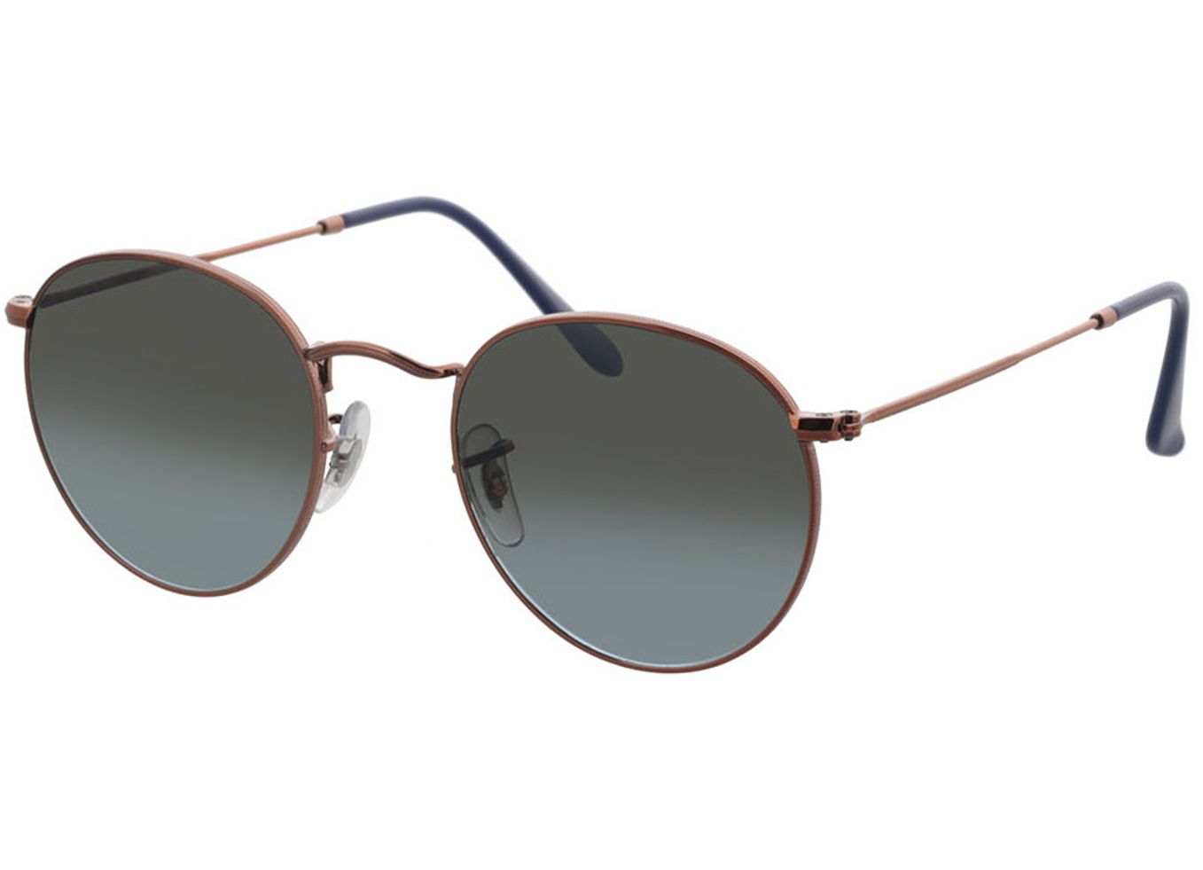 Ray-Ban Round Metal RB3447 900396 50-21 Sonnenbrille mit Sehstärke erhältlich, Damen/Herren, Vollrand, Rund von Ray-Ban