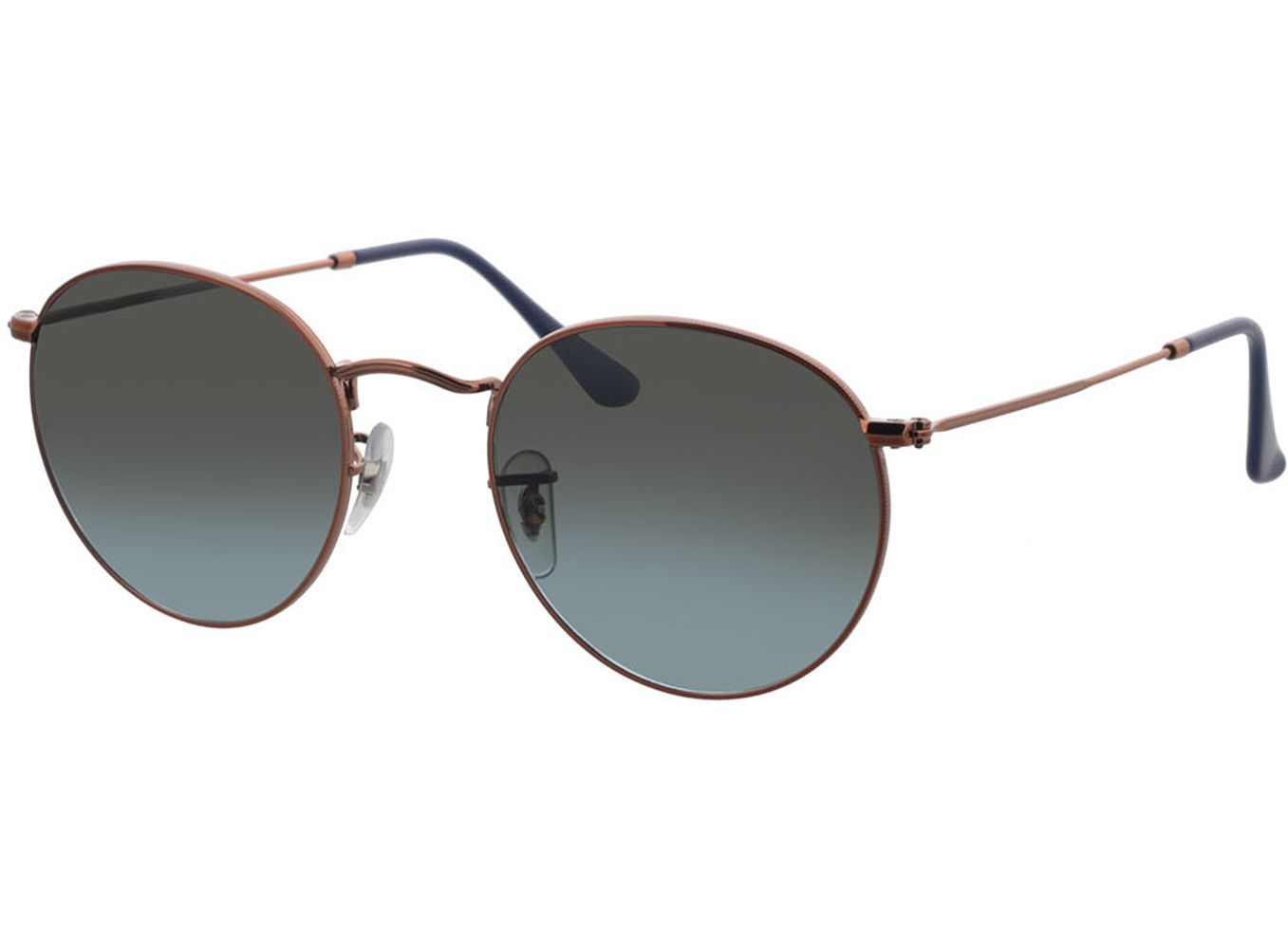 Ray-Ban Round Metal RB3447 900396 53-21 Sonnenbrille mit Sehstärke erhältlich, Damen/Herren, Vollrand, Rund von Ray-Ban